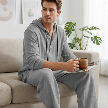 Adrián - Conjunto de sudadera con capucha y pantalón holgado