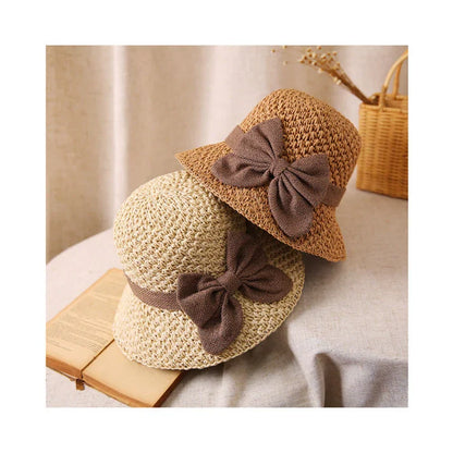 Lucía - Sombrero de paja con lazo retro