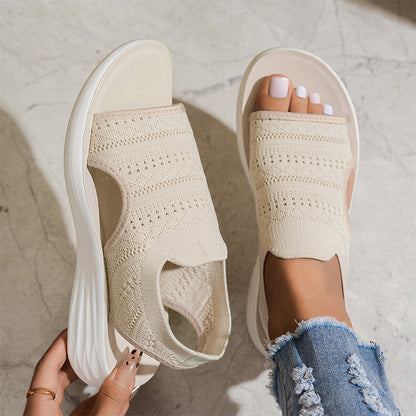 Laia | Sandalias de plataforma de punto transpirable